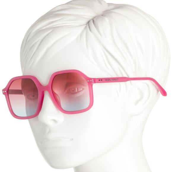 Isabel Marant Hot Pink Barbie Square L 55mm Sunglasses Boho Beachy Festival Glam main image 5